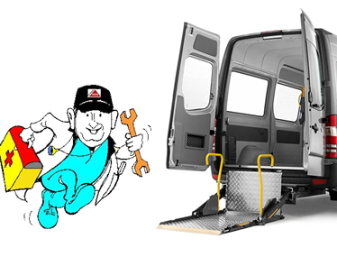 Vehicle wheelchair lift