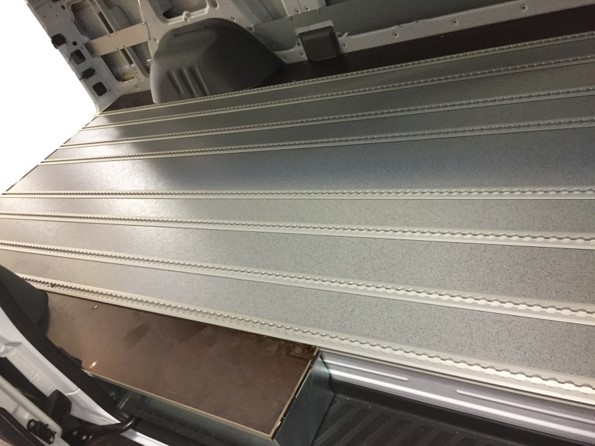 Plancher aluminium bois véhicule TPMR