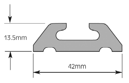 Rails for wheelchair accessible vehicles