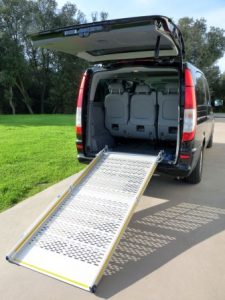 Fixed wheelchair ramp