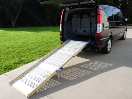 Fixed wheelchair ramp