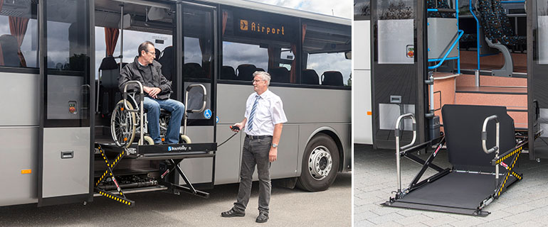 Vehicle wheelchair lift for cars vehicles for disabled people